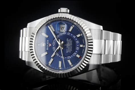 rolex sky dweller blaues zifferblatt|rolex 336934 sky dweller.